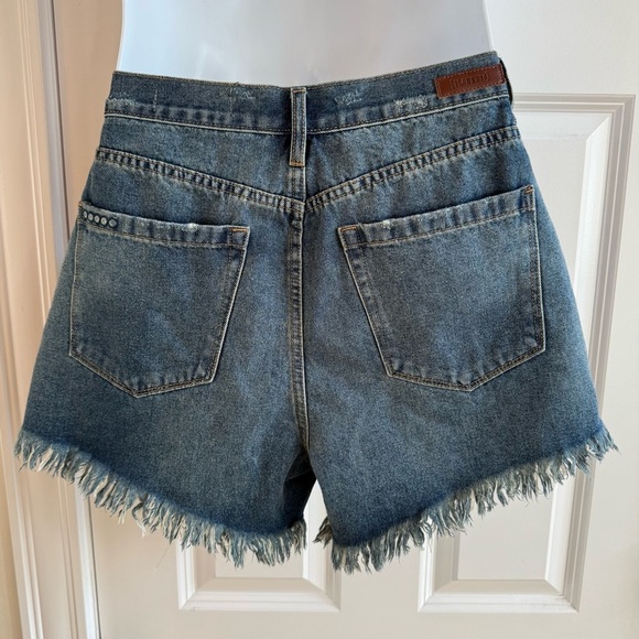 Blank NYC Shorts Womens 29 Med Wash The Barrow Vintage Hi Rise Jean Denim Booty - Picture 5 of 14